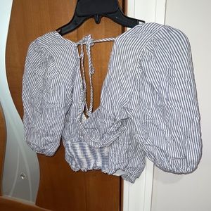 Abercrombie wrap around blouse.